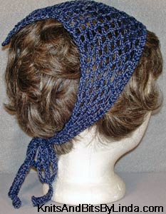 chambray & navy  head scarf