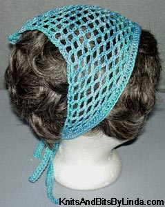 ocean-aqua head scarf