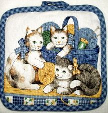 Yarn Cats Pot Holder