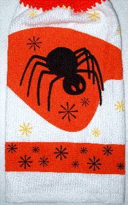 Black Spider Halloween Towel