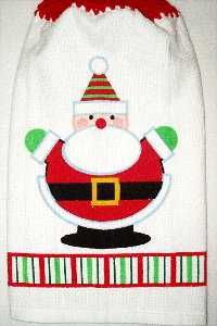 jolly santa Christmas hand towel