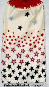 small patriotic stars hand towel
