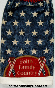 faith, family, country hanging hand towel