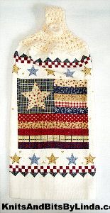 Americana Flag hand towel