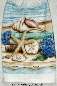 stories of the sea hanging hand towel