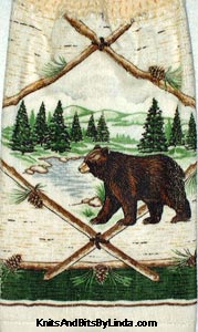  kitchen hand towel with  bear