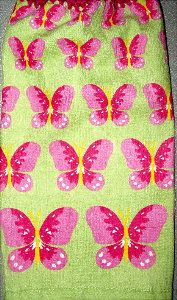 large butterflies hanging hand towel