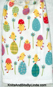 chicks & eggs hand towel