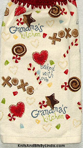 Grandma's Kitchen hand towel for Christmas