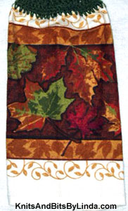 Fall Leaves 4  Kitchen Hand Towel