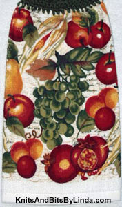 Fall fruit & veggies 1  Kitchen Hand Towel