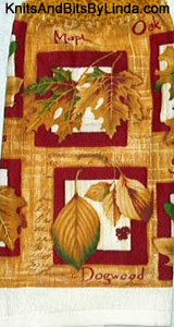 Fall Leaves  2 Kitchen Hand Towel