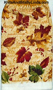 Fall Leaves  Kitchen Hand Towel