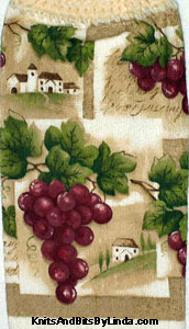 cluster of grapes  kitchen hand towel