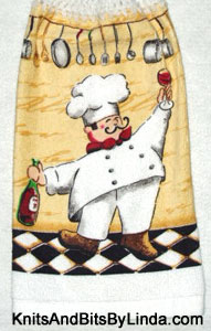 great chef hanging hand towel