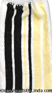 navy, yellow and white strip hand towel