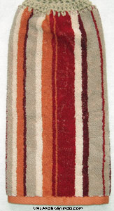 rust and red hanging towel
