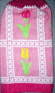 Spring Tulips hand towel