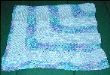 Crib Square Baby Blue and Varigated colors