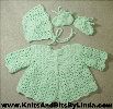 pink newborn sweater set