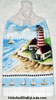 lighthouse and beach kitchen towel