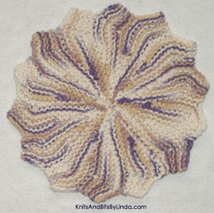 english lavender ombre color knit cotton dish cloth