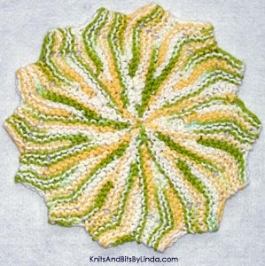 green dream swirl cotton dish cloth