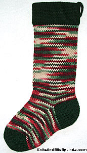 holly & ivy stocking with hunter trim