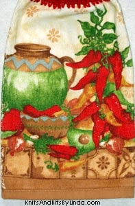 Chili Ristra hand towel
