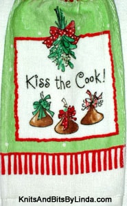 Kiss the Cook hand towel
