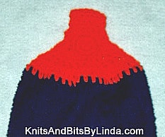 Navy Blue 3 — Orange hand towel