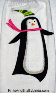 Penguin hand towel