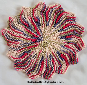 bright multi cotton dish cloth