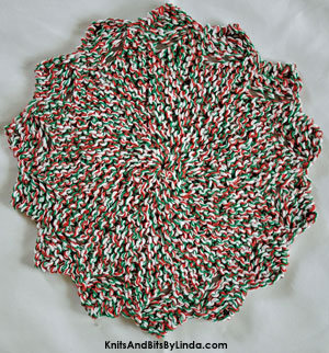 yuletide twist cotton petal dish cloth