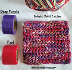bright multi scrubbie dish cloth