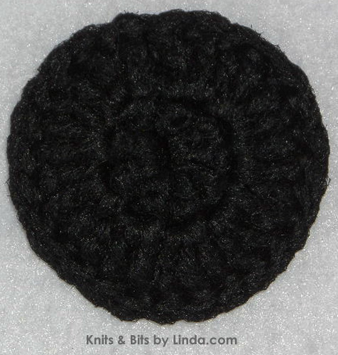 round black 3 inch scrubbie