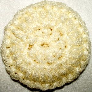 ivory 3 inch round scrubbie