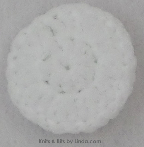 round white 3 inch scrubbie