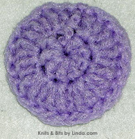 3 inch round wisteria scrubbie
